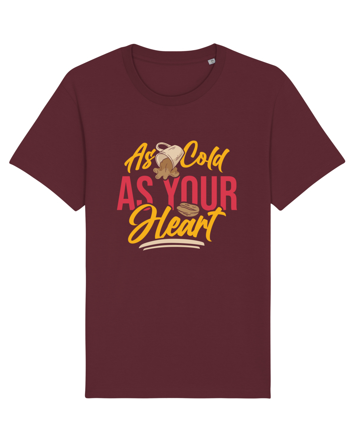 Tricou mânecă scurtă Unisex Rocker Burgundy