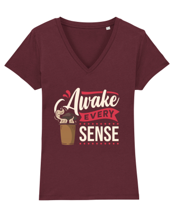 Awake Every Sense Burgundy