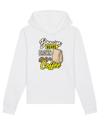 Brown Beans Brown Coffee White