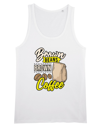 Brown Beans Brown Coffee White
