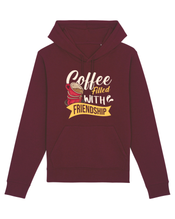 Coffee Filled with Friendship Burgundy