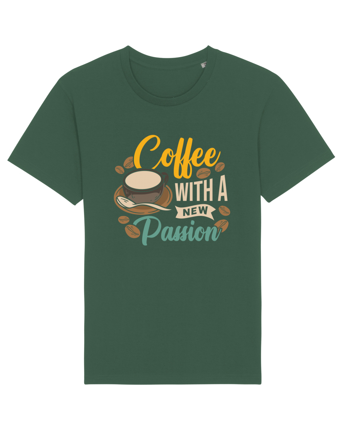 Tricou mânecă scurtă Unisex Rocker Bottle Green
