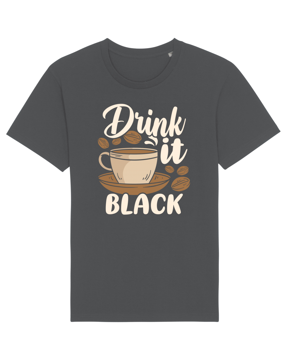 Tricou mânecă scurtă Unisex Rocker Anthracite