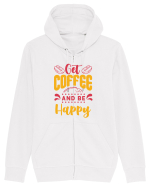 Get Coffee and be Happy Hanorac cu fermoar Unisex Connector