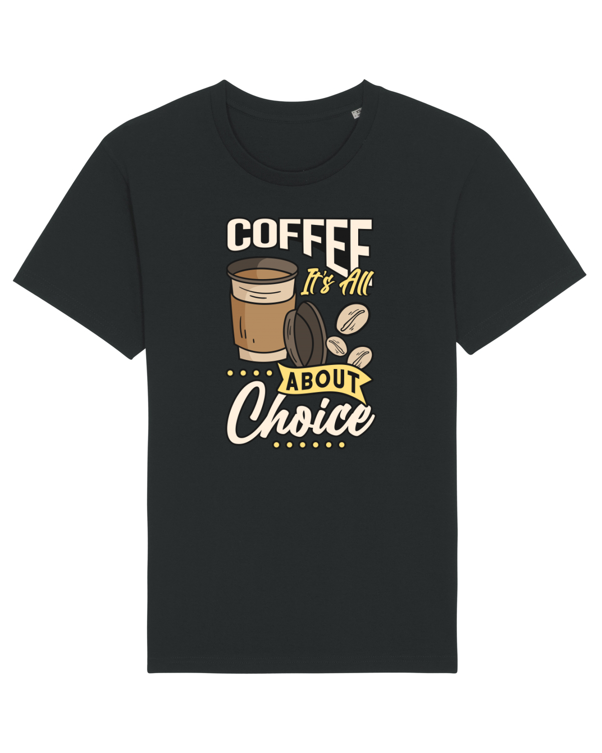 Tricou mânecă scurtă Unisex Rocker Black