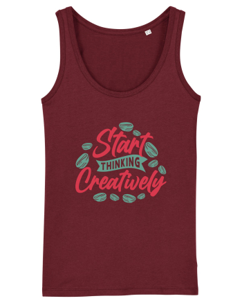 Start Thinking Creatively Burgundy