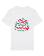 Start Thinking Creatively Tricou mânecă scurtă Unisex Rocker