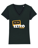 Retro Music Tricou mânecă scurtă guler V Damă Evoker