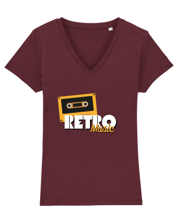 Retro Music Burgundy
