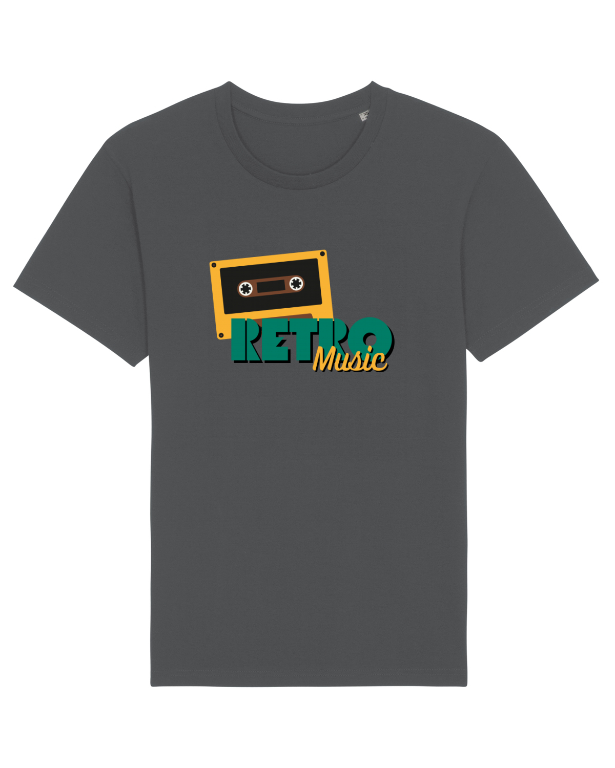 Tricou mânecă scurtă Unisex Rocker Anthracite