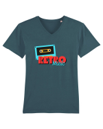 Retro Music Tricou mânecă scurtă guler V Bărbat Presenter
