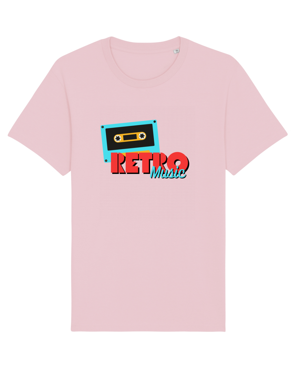 Tricou mânecă scurtă Unisex Rocker Cotton Pink