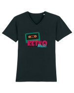 Retro Music Tricou mânecă scurtă guler V Bărbat Presenter