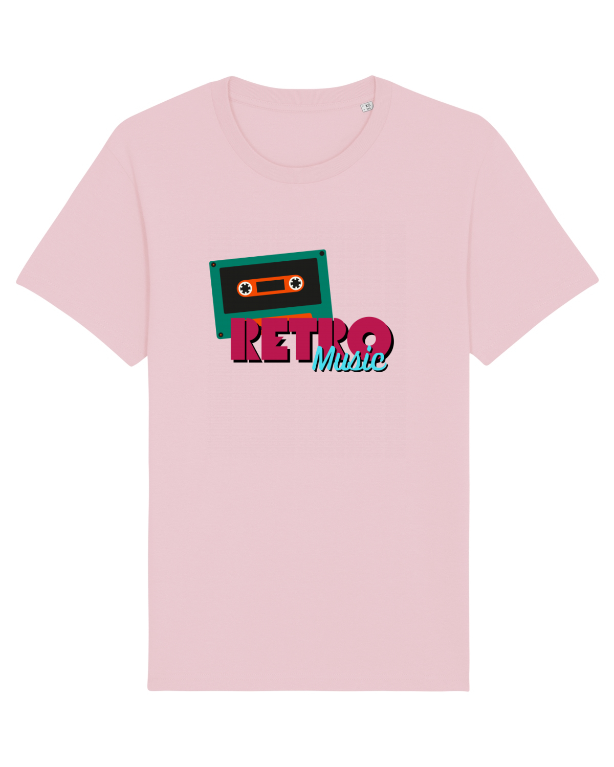 Tricou mânecă scurtă Unisex Rocker Cotton Pink