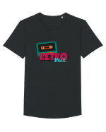 Retro Music Tricou mânecă scurtă guler larg Bărbat Skater