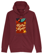 Retro Night Hanorac cu fermoar Unisex Connector