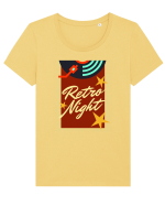 Retro Night Tricou mânecă scurtă guler larg fitted Damă Expresser