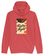 Retro Night Hanorac cu fermoar Unisex Connector