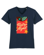 Retro Night Tricou mânecă scurtă guler V Bărbat Presenter
