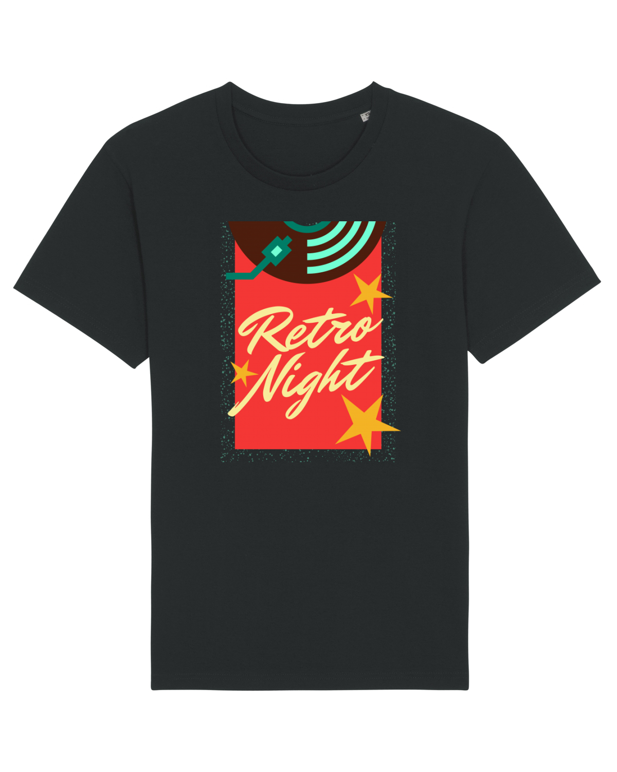 Tricou mânecă scurtă Unisex Rocker Black
