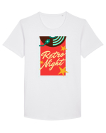 Retro Night Tricou mânecă scurtă guler larg Bărbat Skater