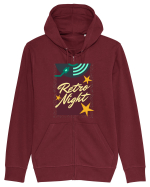 Retro Night Hanorac cu fermoar Unisex Connector