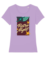 Retro Night Tricou mânecă scurtă guler larg fitted Damă Expresser