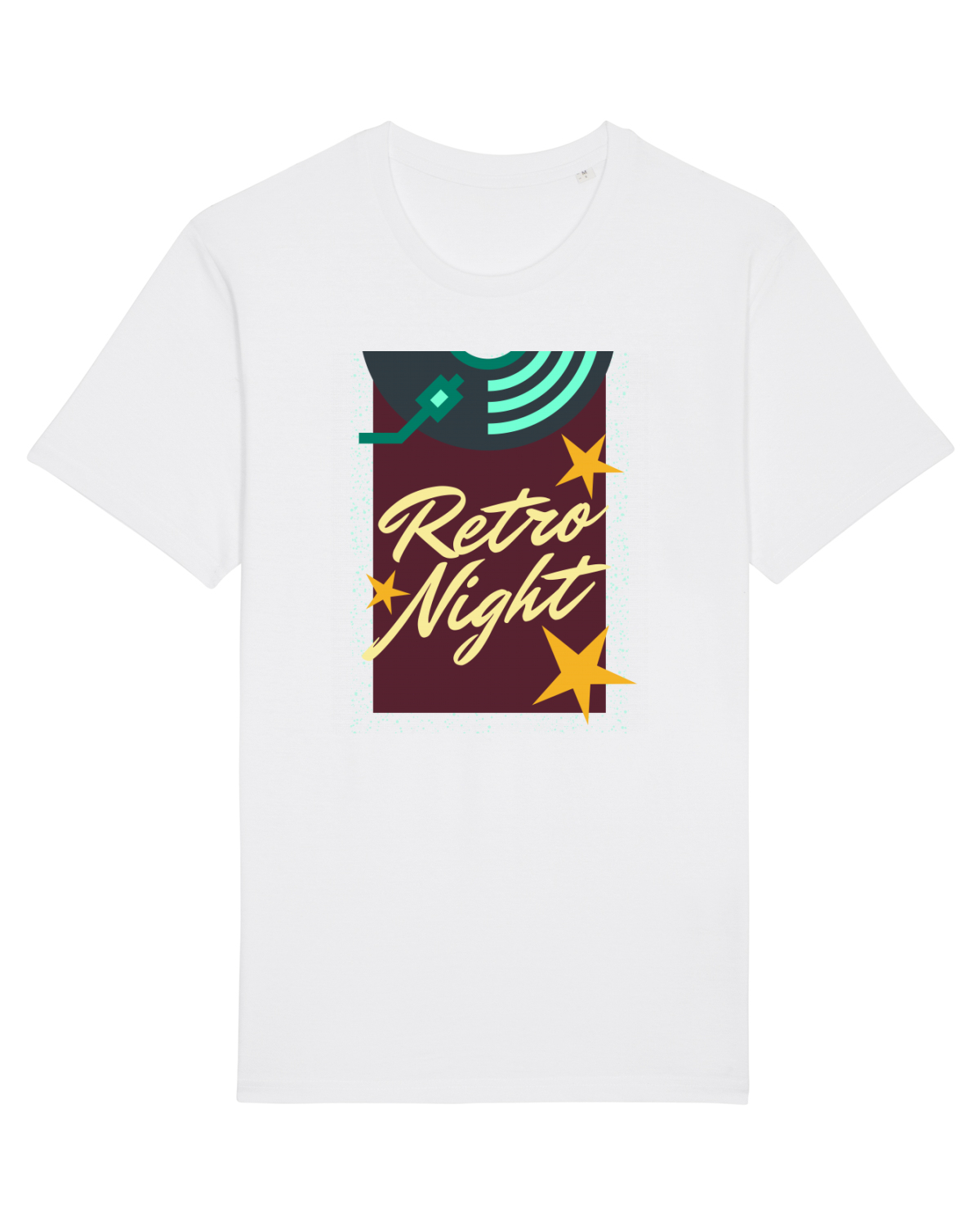 Tricou mânecă scurtă Unisex Rocker White