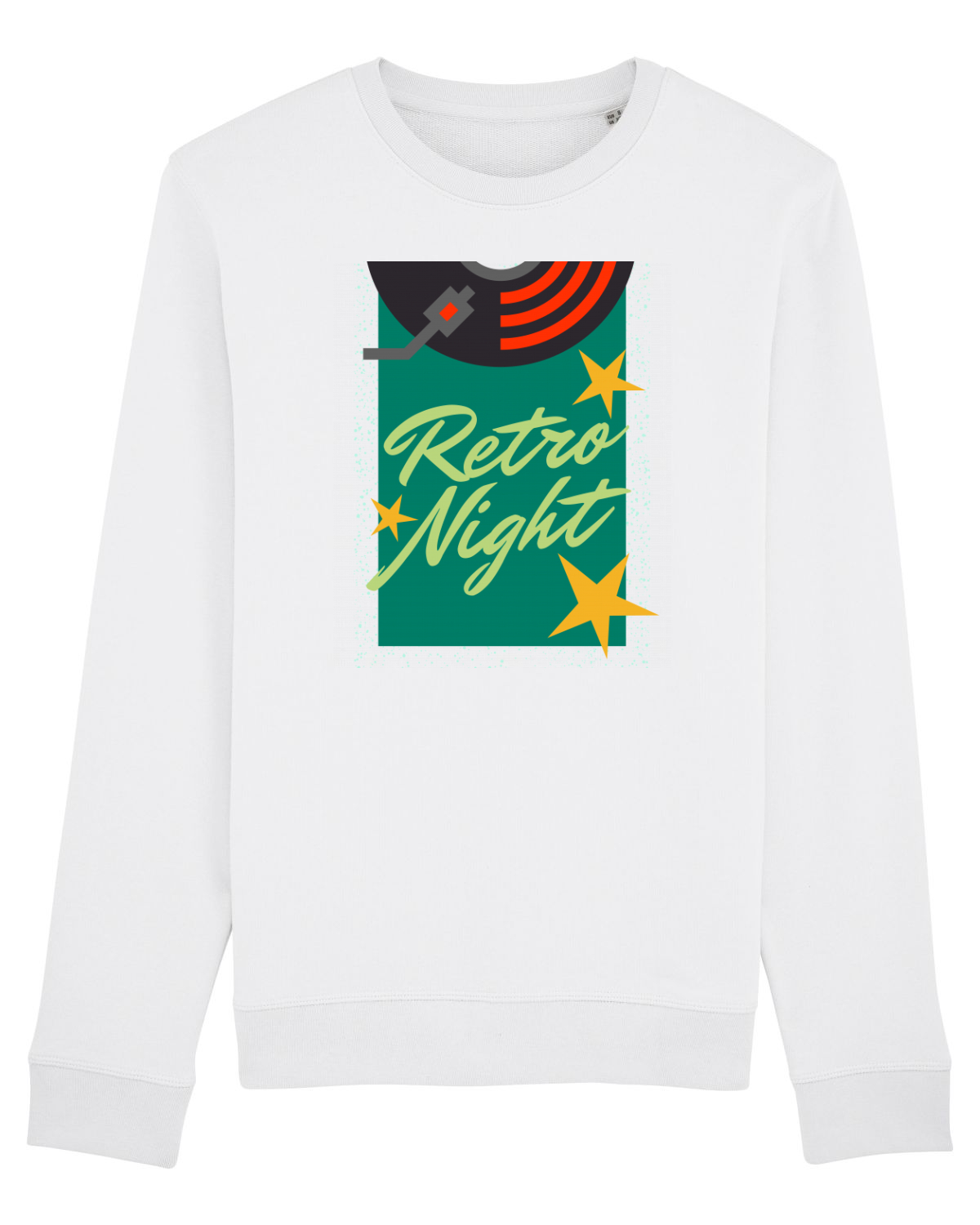 Bluză mânecă lungă Unisex Rise White