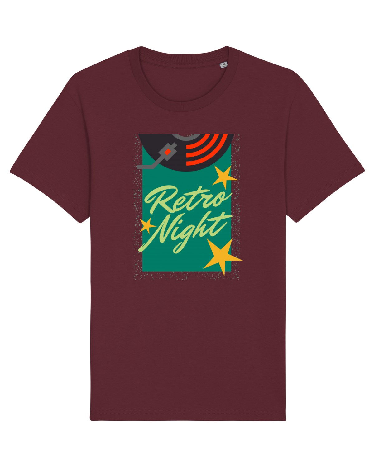 Tricou mânecă scurtă Unisex Rocker Burgundy