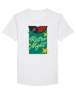 Retro Night Tricou mânecă scurtă guler larg Bărbat Skater