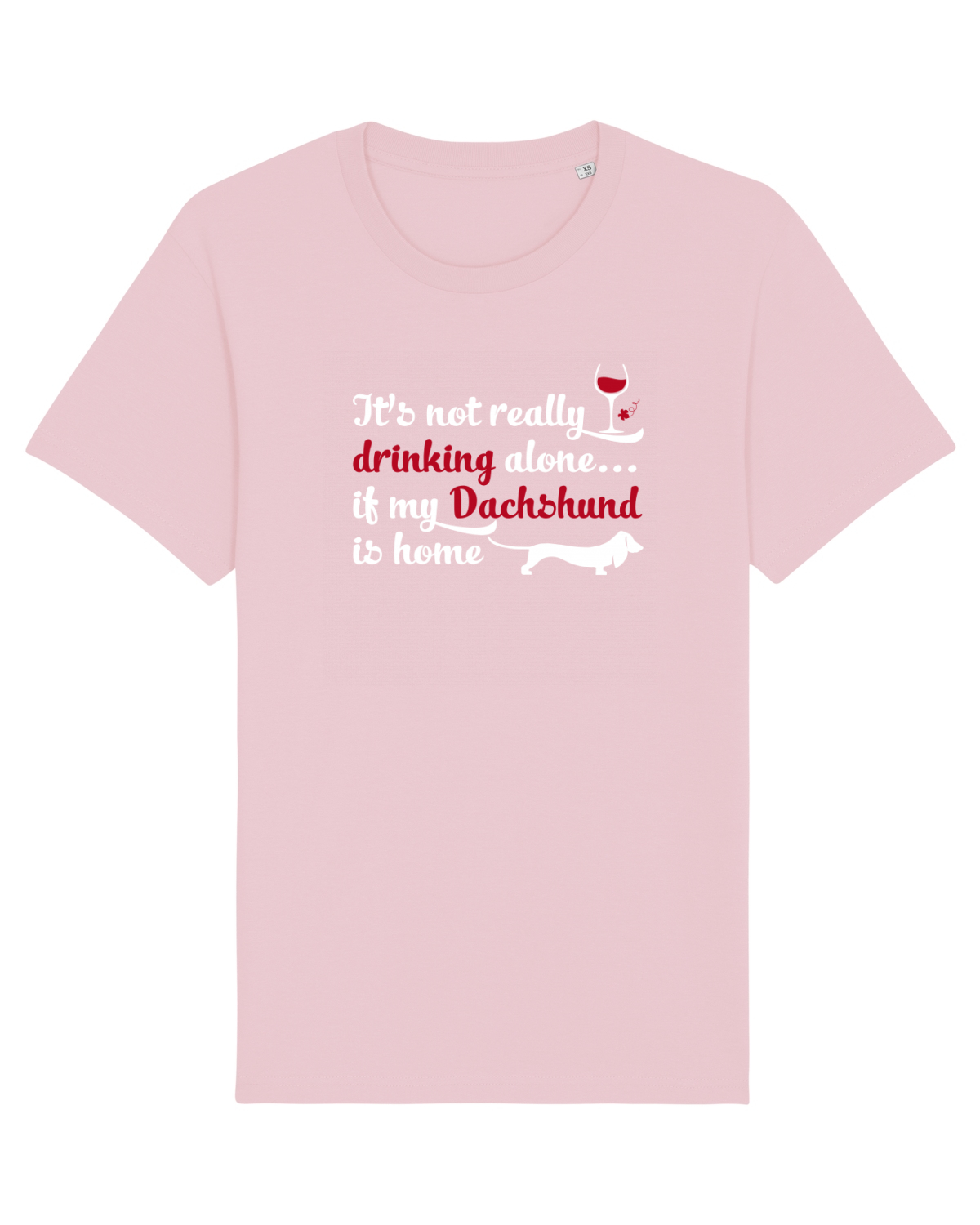 Tricou mânecă scurtă Unisex Rocker Cotton Pink