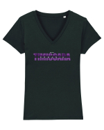 Timisoara Tricou mânecă scurtă guler V Damă Evoker