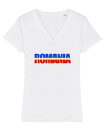 Romania Mare Tricou mânecă scurtă guler V Damă Evoker