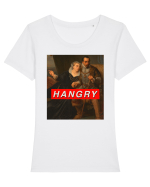 Hangry Tricou mânecă scurtă guler larg fitted Damă Expresser