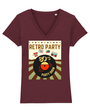 Retro party Burgundy