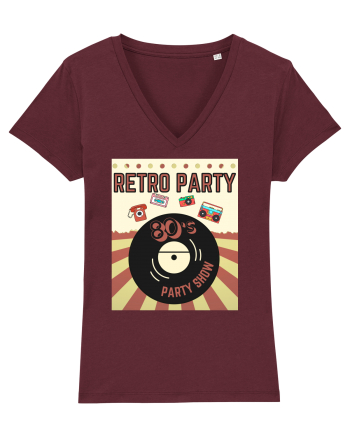 Retro party Burgundy