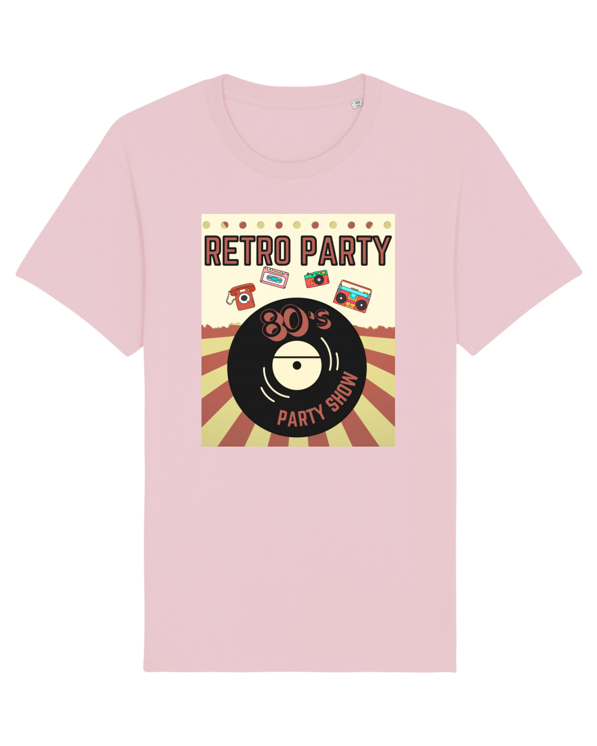 Tricou mânecă scurtă Unisex Rocker Cotton Pink