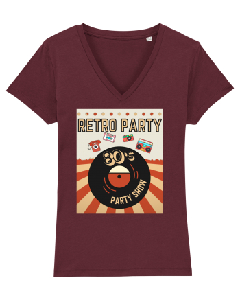 Retro party Burgundy