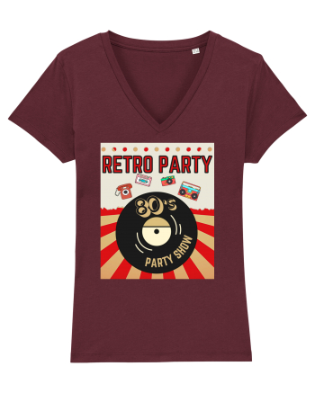 Retro party Burgundy