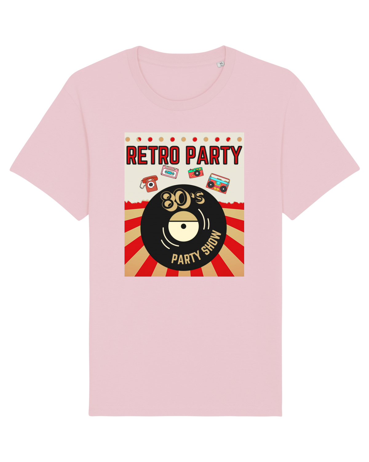Tricou mânecă scurtă Unisex Rocker Cotton Pink