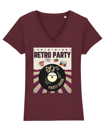 Retro party Burgundy