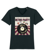 Retro party Tricou mânecă scurtă guler V Bărbat Presenter