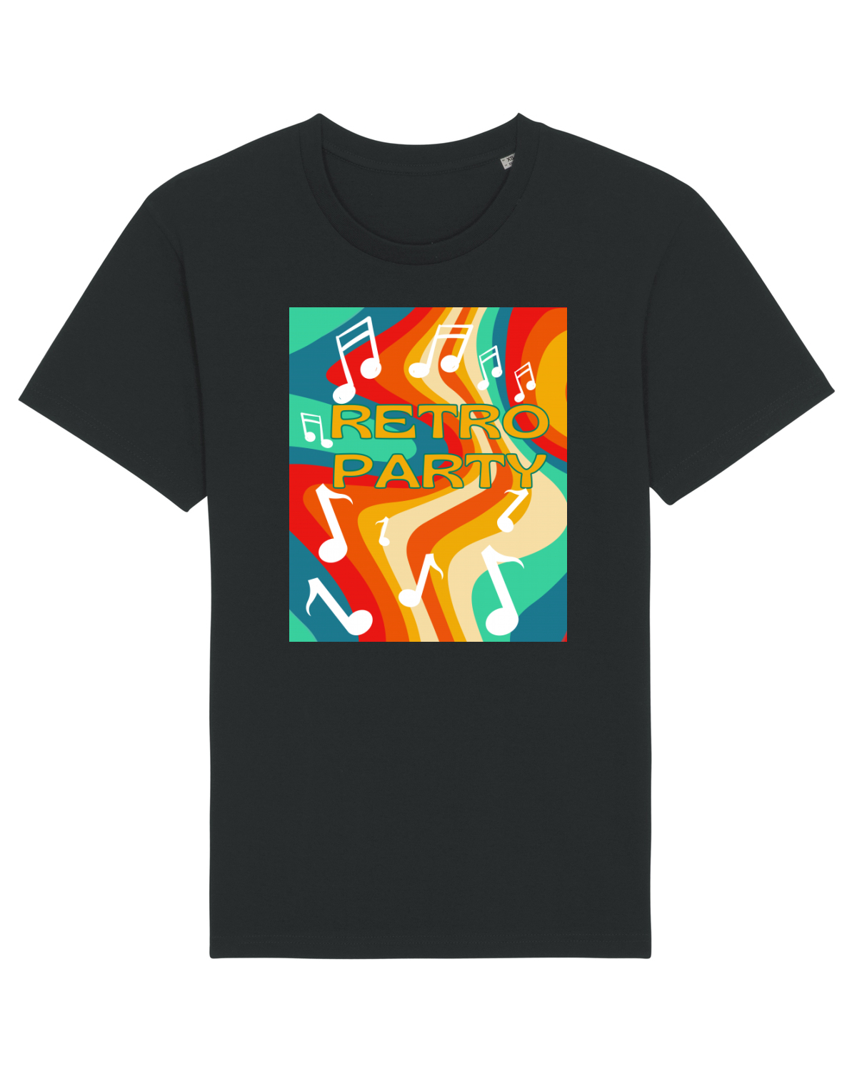 Tricou mânecă scurtă Unisex Rocker Black