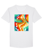 Retro party Tricou mânecă scurtă guler larg Bărbat Skater