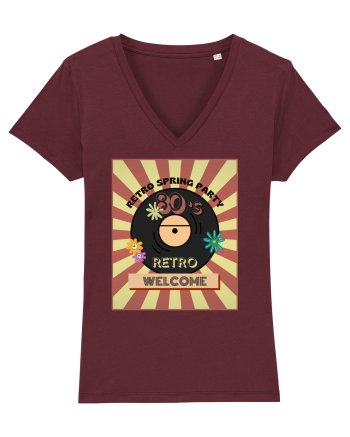 Retro party Burgundy