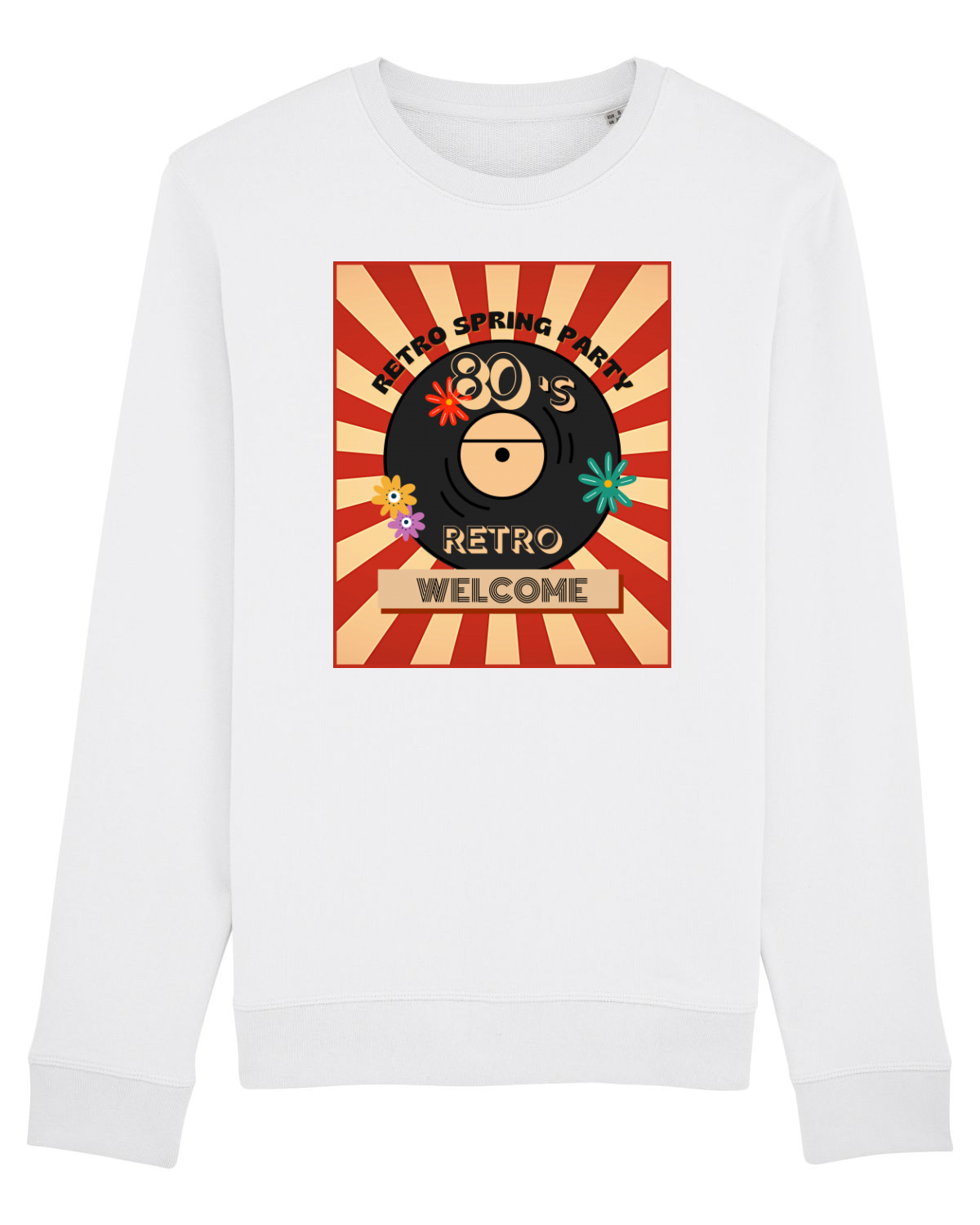 Bluză mânecă lungă Unisex Rise White