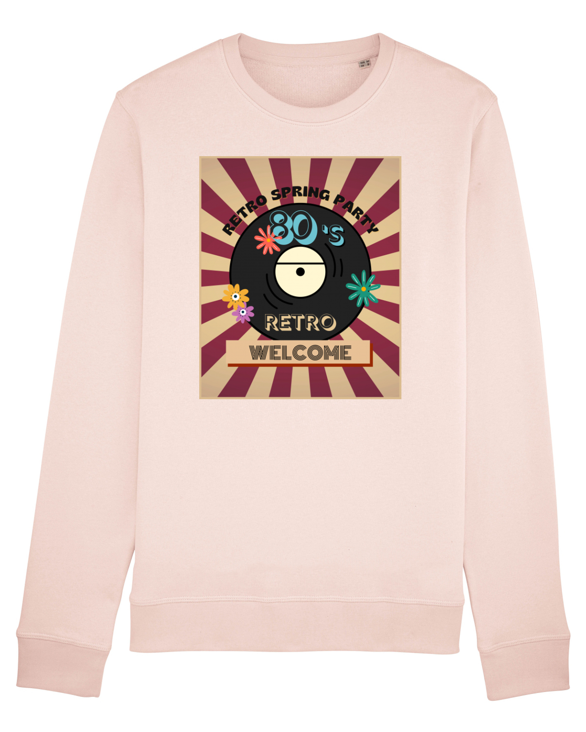 Bluză mânecă lungă Unisex Rise Candy Pink