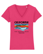California Surfing Tricou mânecă scurtă guler V Damă Evoker