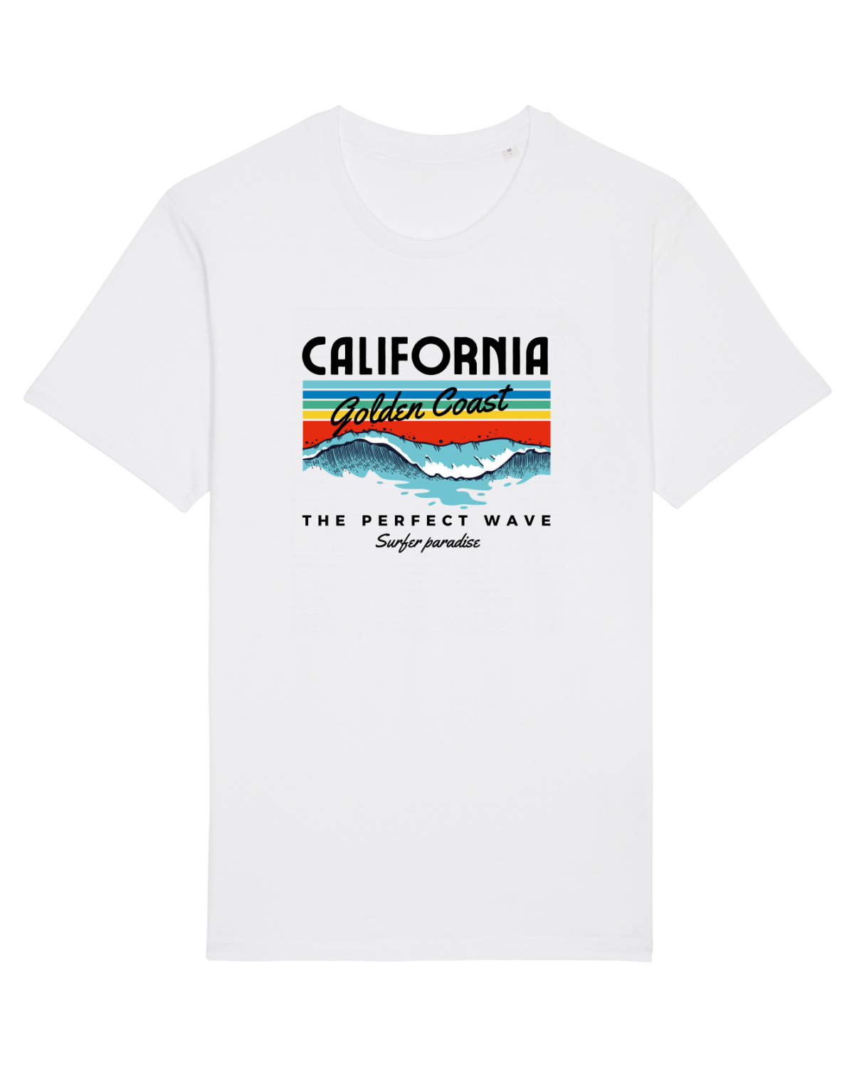 Tricou mânecă scurtă Unisex Rocker White
